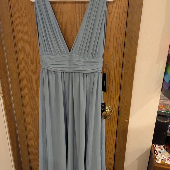 Lulus Heavenly Hues Light Blue Maxi Dress- Size Small- With Tags - Picture 2 of 5